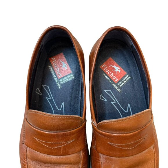 Fluchos Heracles 9140 Leather Shoe Mens Size 40 Cognac - Picture 7 of 10